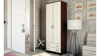 Шкаф 800 мм Дуэт полки/штанга (Эра) в Кировграде - kirovgrad.mebel-e96.ru