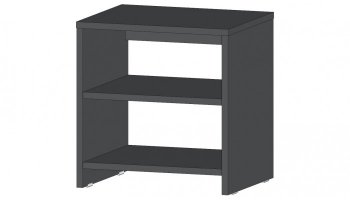 Тумба прикроватная Элегант графит (Лин) в Кировграде - kirovgrad.mebel-e96.ru