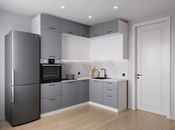 Кухонный гарнитур угловой Элеганция 2200*1700 мм (Санвут) в Кировграде - kirovgrad.mebel-e96.ru