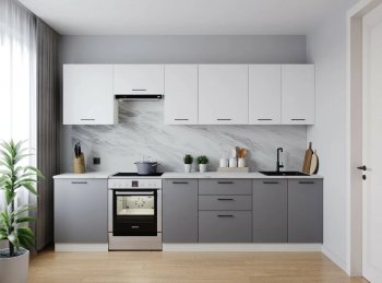 Кухонный гарнитур Элеганция 3000 мм (Санвут) в Кировграде - kirovgrad.mebel-e96.ru