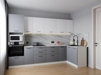 Угловой кухонный гарнитур Элеганция 3200*1400 мм (Санвут) в Кировграде - kirovgrad.mebel-e96.ru