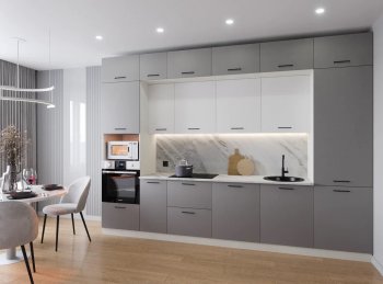 Кухонный гарнитур Элеганция 3400 мм (Санвут) в Кировграде - kirovgrad.mebel-e96.ru