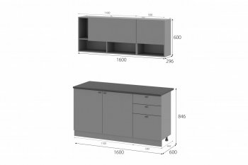 Кухонный гарнитур Энни 1600 мм (МИ) в Кировграде - kirovgrad.mebel-e96.ru