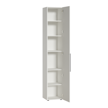 Шкаф-пенал 400 мм Эйр 16.324.01 белый (Моби) в Кировграде - kirovgrad.mebel-e96.ru