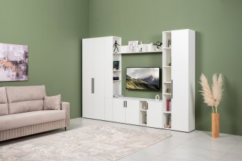 Стенка Эйр модульная, белый (Моби) в Кировграде - kirovgrad.mebel-e96.ru