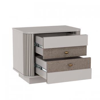 Тумба прикроватная Фантазия 34.17 кашемир (Олмеко) в Кировграде - kirovgrad.mebel-e96.ru