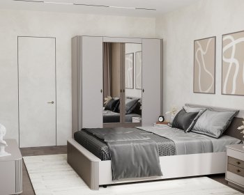 Спальный гарнитур Фантазия модульный, кашемир (Олмеко) в Кировграде - kirovgrad.mebel-e96.ru