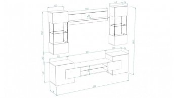 Стенка Фэнтези графит/кашемир (Лин) в Кировграде - kirovgrad.mebel-e96.ru