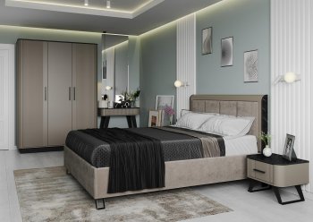 Спальный гарнитур Фиделия, модульный (Олмеко) в Кировграде - kirovgrad.mebel-e96.ru