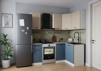 Кухонный гарнитур угловой Фьюжн 2000*1200 мм (Sanvut) в Кировграде - kirovgrad.mebel-e96.ru