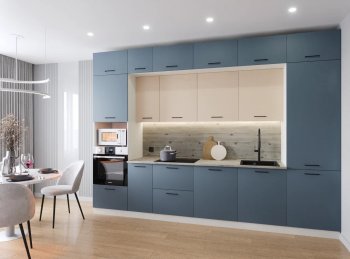 Кухонный гарнитур Фьюжн 3400 мм (Санвут) в Кировграде - kirovgrad.mebel-e96.ru