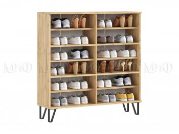 Обувница Флэш крафт/грин (Миф) в Кировграде - kirovgrad.mebel-e96.ru