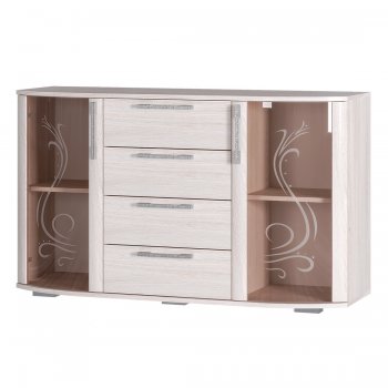 Комод Флорида ясень белый (БТС) в Кировграде - kirovgrad.mebel-e96.ru