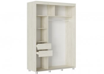 Шкаф-купе 1500 мм Форест крафт белый (Стиль) в Кировграде - kirovgrad.mebel-e96.ru