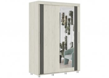 Шкаф-купе 1500 мм Форест крафт белый (Стиль) в Кировграде - kirovgrad.mebel-e96.ru