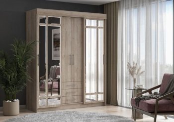 Шкаф-купе 1700 мм Фортуна (Дуб крафт серый) (ИЦ) в Кировграде - kirovgrad.mebel-e96.ru