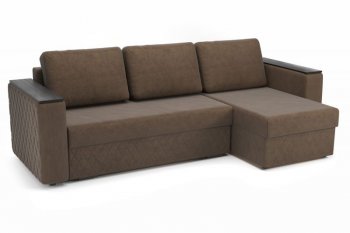 Диван угловой Форвард (велюр Ультра шоколад) (Софт) в Кировграде - kirovgrad.mebel-e96.ru