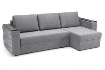 Диван угловой Форвард (велюр Вивальди 07 (серый)) (Софт) в Кировграде - kirovgrad.mebel-e96.ru