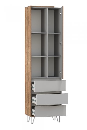 Шкаф 600 мм комбинированный Гавана 58.03 (Олмеко) в Кировграде - kirovgrad.mebel-e96.ru