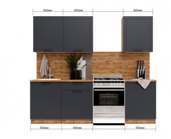 КУхонный гарнитур Глетчер 1800 мм маренго (Сурская) в Кировграде - kirovgrad.mebel-e96.ru