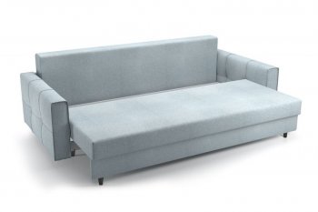 Диван-кровать Гольф + подушка цилиндрическая (2шт) (рогожка SHE993 (светло-серый)) (Софт) в Кировграде - kirovgrad.mebel-e96.ru