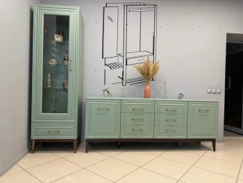 Стенка Гориция Зеленый самшит (БМ) в Кировграде - kirovgrad.mebel-e96.ru