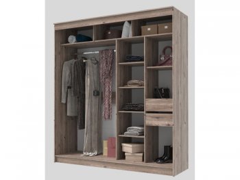 Шкаф-купе 2000 мм Гранд-1 ЛДСП/Зеркало, дуб горный (Эра) в Кировграде - kirovgrad.mebel-e96.ru