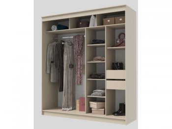 Шкаф-купе 2000 мм Гранд-1 ЛДСП/Зеркало, Сатин (Эра) в Кировграде - kirovgrad.mebel-e96.ru