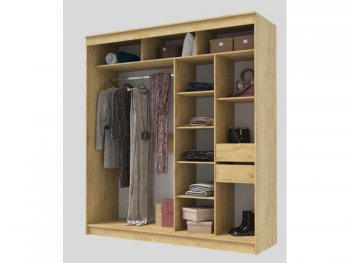 Шкаф-купе 2000 мм Гранд-1 ЛДСП, дуб вотан (Эра) в Кировграде - kirovgrad.mebel-e96.ru