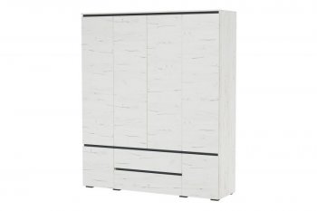 Шкаф 1800 мм 6С2Я 6дв, 2ящ. Гретта крафт белый (Памир) в Кировграде - kirovgrad.mebel-e96.ru