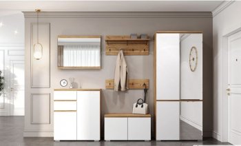 Прихожая Гретта №1 крафт золотой (Памир) в Кировграде - kirovgrad.mebel-e96.ru