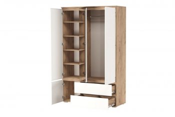 Шкаф 1300 мм 4С2Я с 1 зерк. Гретта крафт золотой (Памир) в Кировграде - kirovgrad.mebel-e96.ru