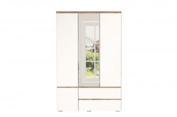 Шкаф 1300 мм 4С2Я с 1 зерк. Гретта крафт золотой (Памир) в Кировграде - kirovgrad.mebel-e96.ru