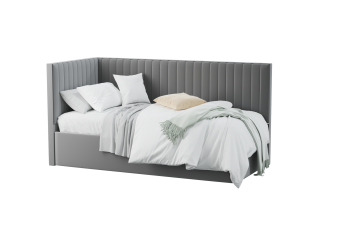 Кровать-софа мягкая Грей с подъемным механизмом (МЛК) в Кировграде - kirovgrad.mebel-e96.ru | фото