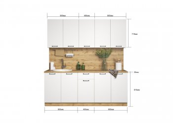 КУхонный гарнитур Хелмер 2000 мм (Сурская) в Кировграде - kirovgrad.mebel-e96.ru