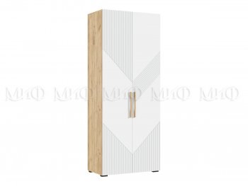 Шкаф распашной 900 мм Ирис с антресолью, крафт/белый (Миф) в Кировграде - kirovgrad.mebel-e96.ru