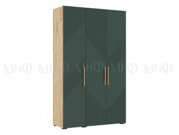 Шкаф 1350 мм Ирис с антресолью, крафт/грин (Миф) в Кировграде - kirovgrad.mebel-e96.ru