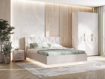 Кровать парящая с ПМ Ирис кашемир (Миф) в Кировграде - kirovgrad.mebel-e96.ru