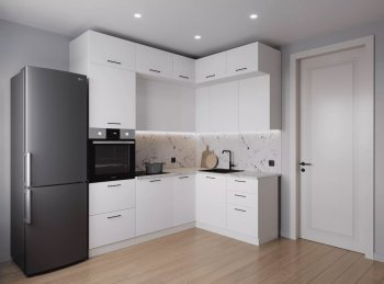 Кухонный гарнитур угловой Жемчуг 2200*1700 мм (Санвут) в Кировграде - kirovgrad.mebel-e96.ru