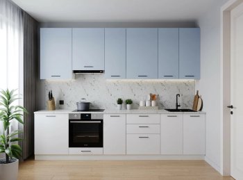 Кухонный гарнитур высокий Капри 3000 мм ЛДСП/МДФ (Санвут) в Кировграде - kirovgrad.mebel-e96.ru