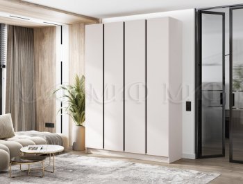 Шкаф 1600 мм 4-х створчатый Келвин кашемир (Миф) в Кировграде - kirovgrad.mebel-e96.ru