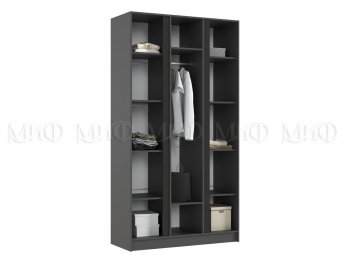 Шкаф 1200 мм 3-х ств. Келвин графит  (Миф) в Кировграде - kirovgrad.mebel-e96.ru