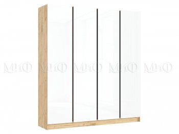 Шкаф 2000 мм 4-х ств. Келвин крафт золотой/белый (Миф) в Кировграде - kirovgrad.mebel-e96.ru