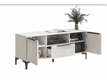 Тумба ТВ на 1350 Кимберли белый (Handis) в Кировграде - kirovgrad.mebel-e96.ru