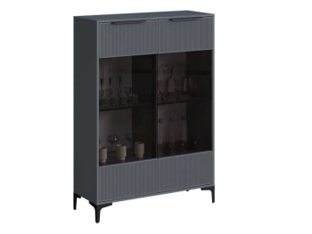 Шкаф со стеклом Кимберли графит (Handis) в Кировграде - kirovgrad.mebel-e96.ru