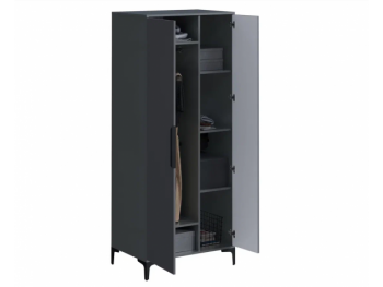 Шкаф 800 мм 2-створчатый Кимберли графит (Handis) в Кировграде - kirovgrad.mebel-e96.ru