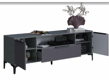 Тумба ТВ на 1650 Кимберли графит (Handis) в Кировграде - kirovgrad.mebel-e96.ru