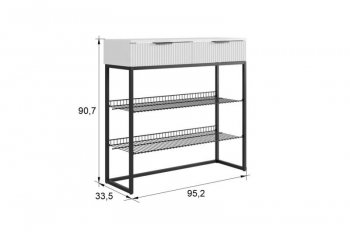 Обувница Классная 1 (дуб крафт золотой/акация светлая/черный муар) (Мебельсон) в Кировграде - kirovgrad.mebel-e96.ru