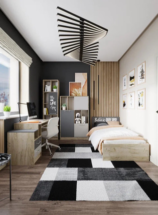 Набор детской мебели Колибри Лофт серый (Текс) в Кировграде - kirovgrad.mebel-e96.ru