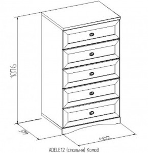 Комод 12 Адель в Кировграде - kirovgrad.mebel-e96.ru